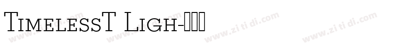 TimelessT Ligh字体转换